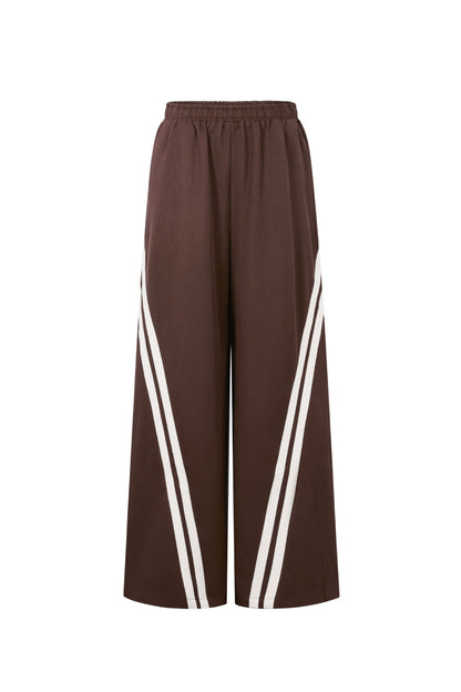 Damen Hose Gestreift | Polyester | Mehrfarbig