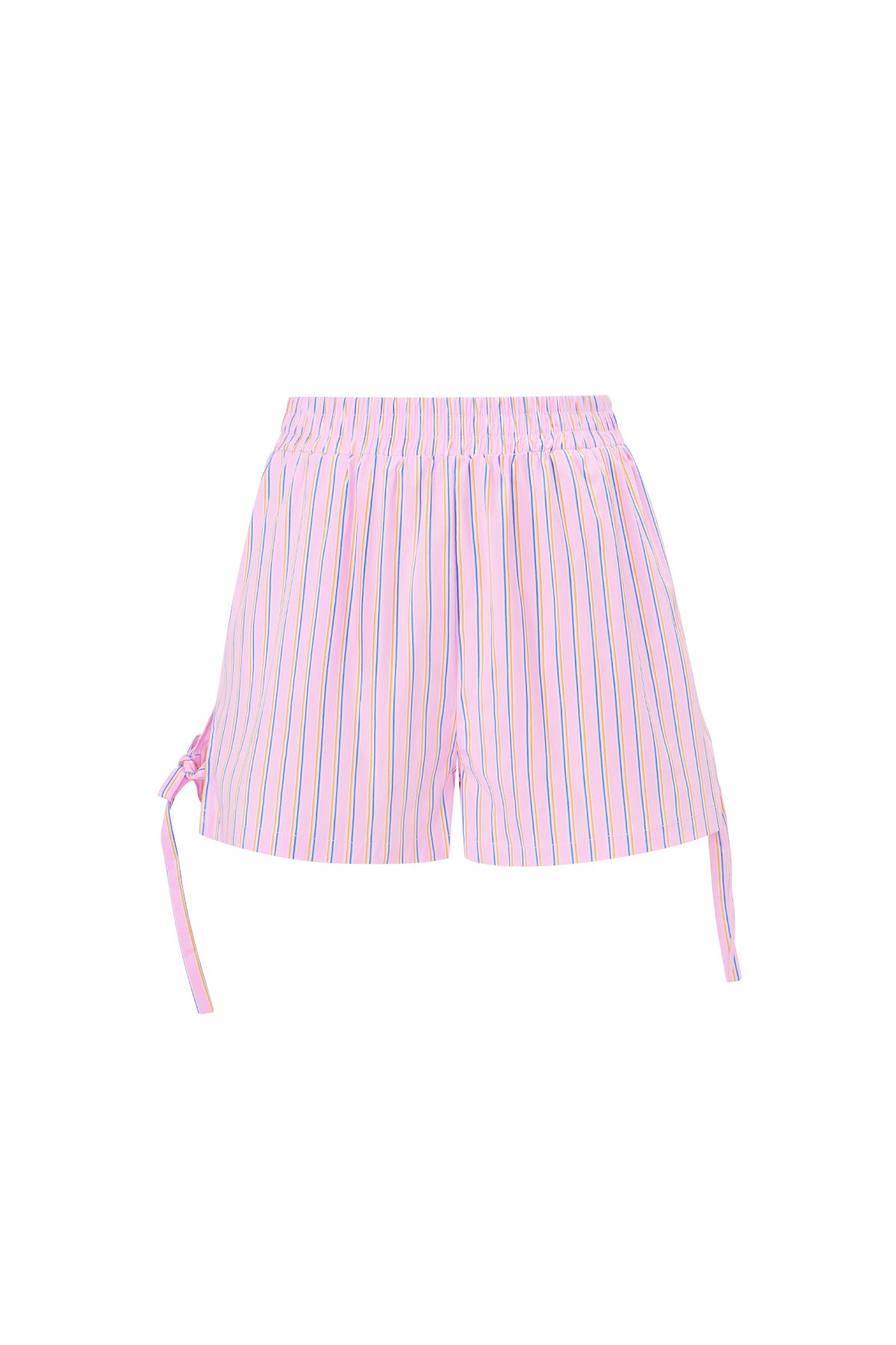damen shorts streifen bindeband | baumwolle | mehrfarbig