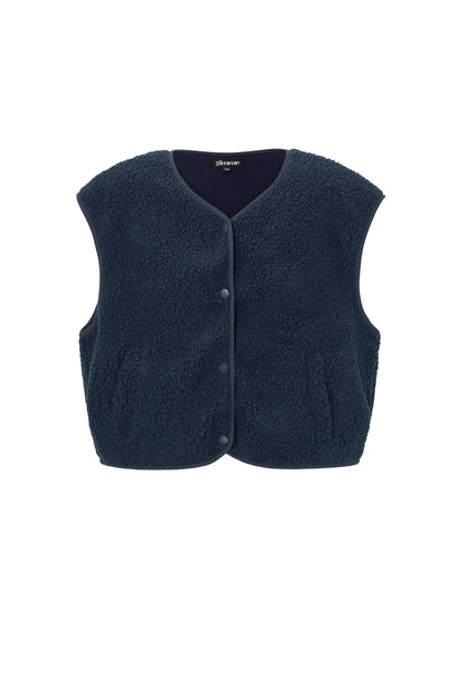 Damen Weste Unifarben Elegant | Polyester | Mehrfarbig