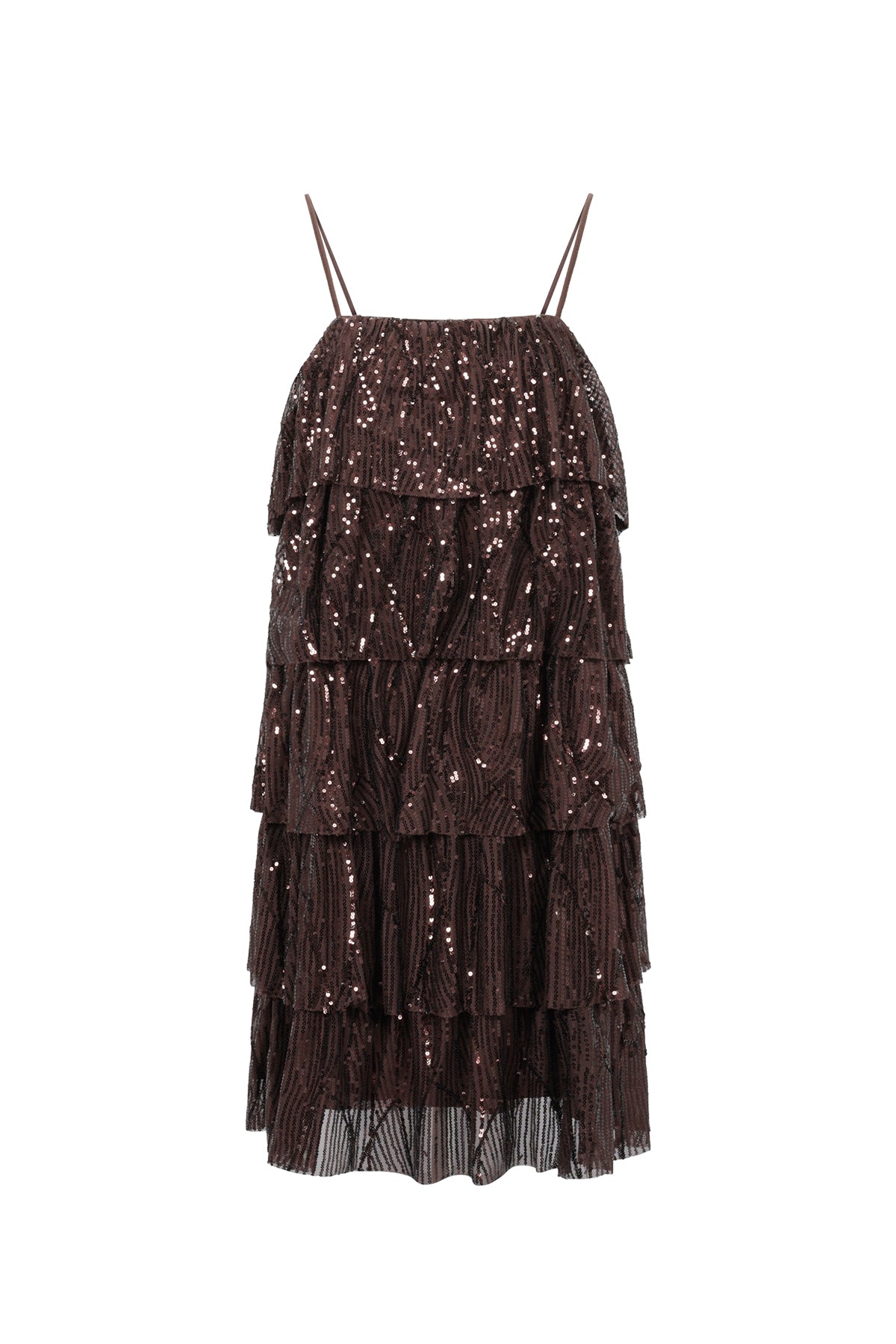 damen minikleid pailletten festlich | polyester | mehrfarbig