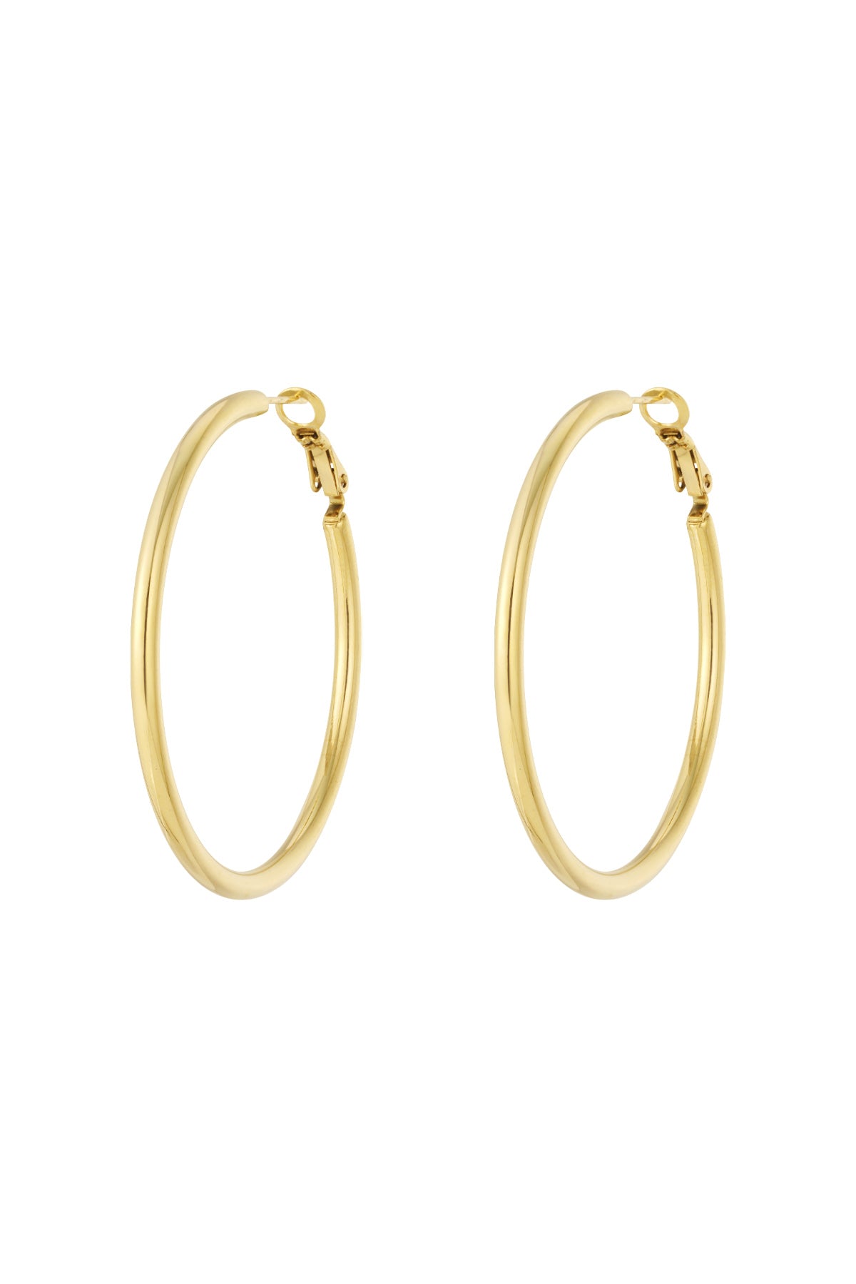 damen creolen organisch groß | edelstahl | gold & silber – 5–6 cm