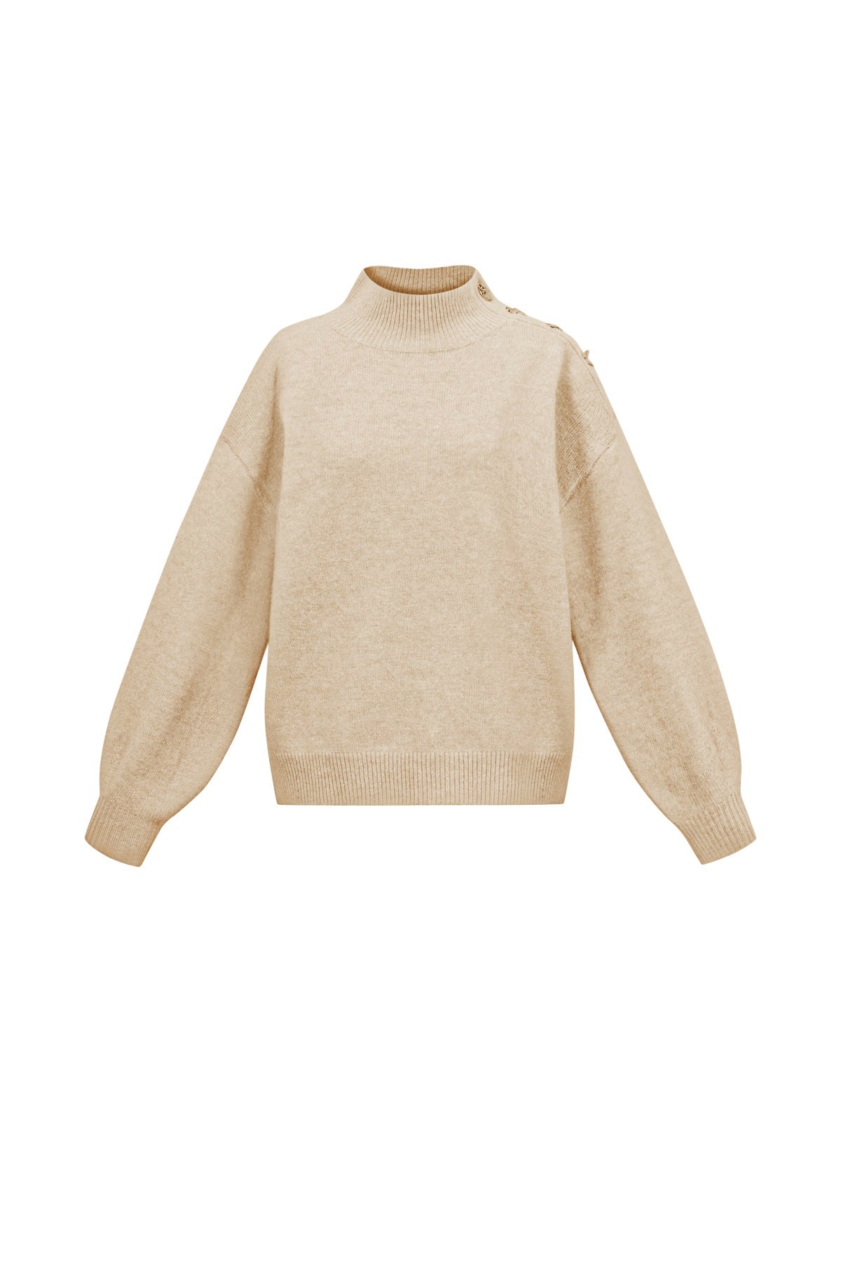 Damen Rollkragenpullover Gestrickt | Polyester | Mehrfarbig