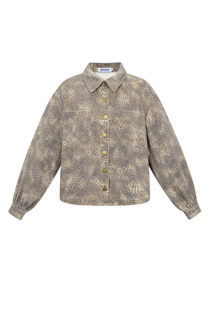 Damen Jeans Set Leopardenmuster | Baumwolle | Mehrfarbig