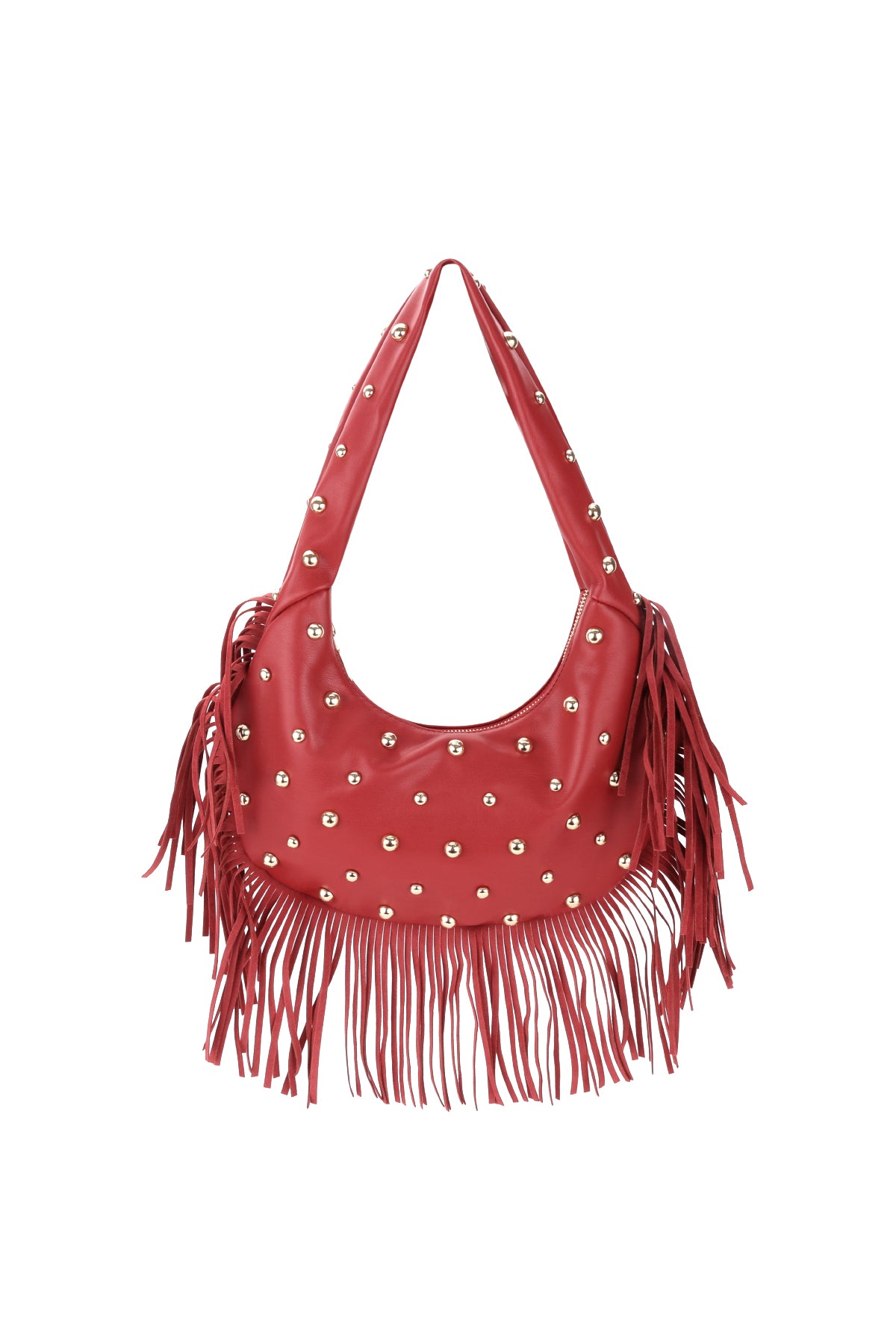 damen handtasche mit nieten | punk style pu-leder