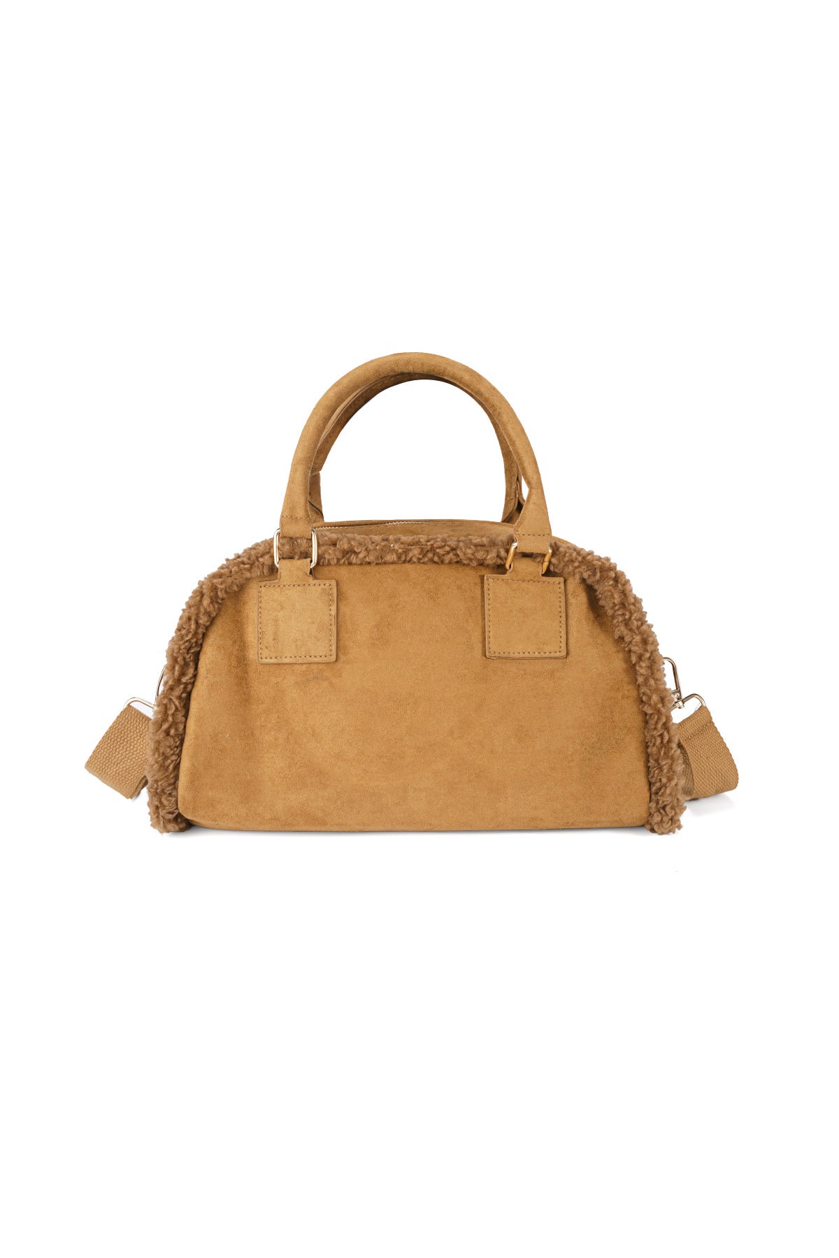 patchwork umhängetasche teddy-detail | boho damen