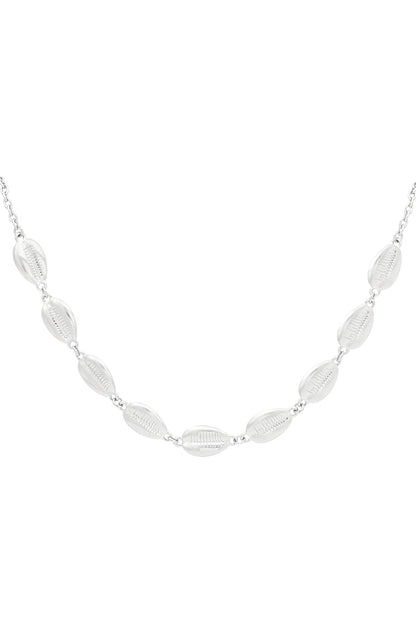 Damen Halskette Muscheln | Edelstahl | Goldfarbe & Silberfarbe