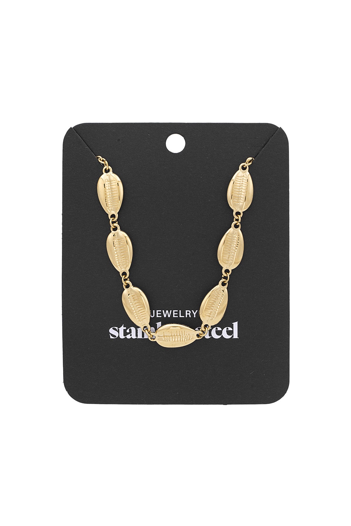 Damen Halskette Muscheln | Edelstahl | Goldfarbe & Silberfarbe