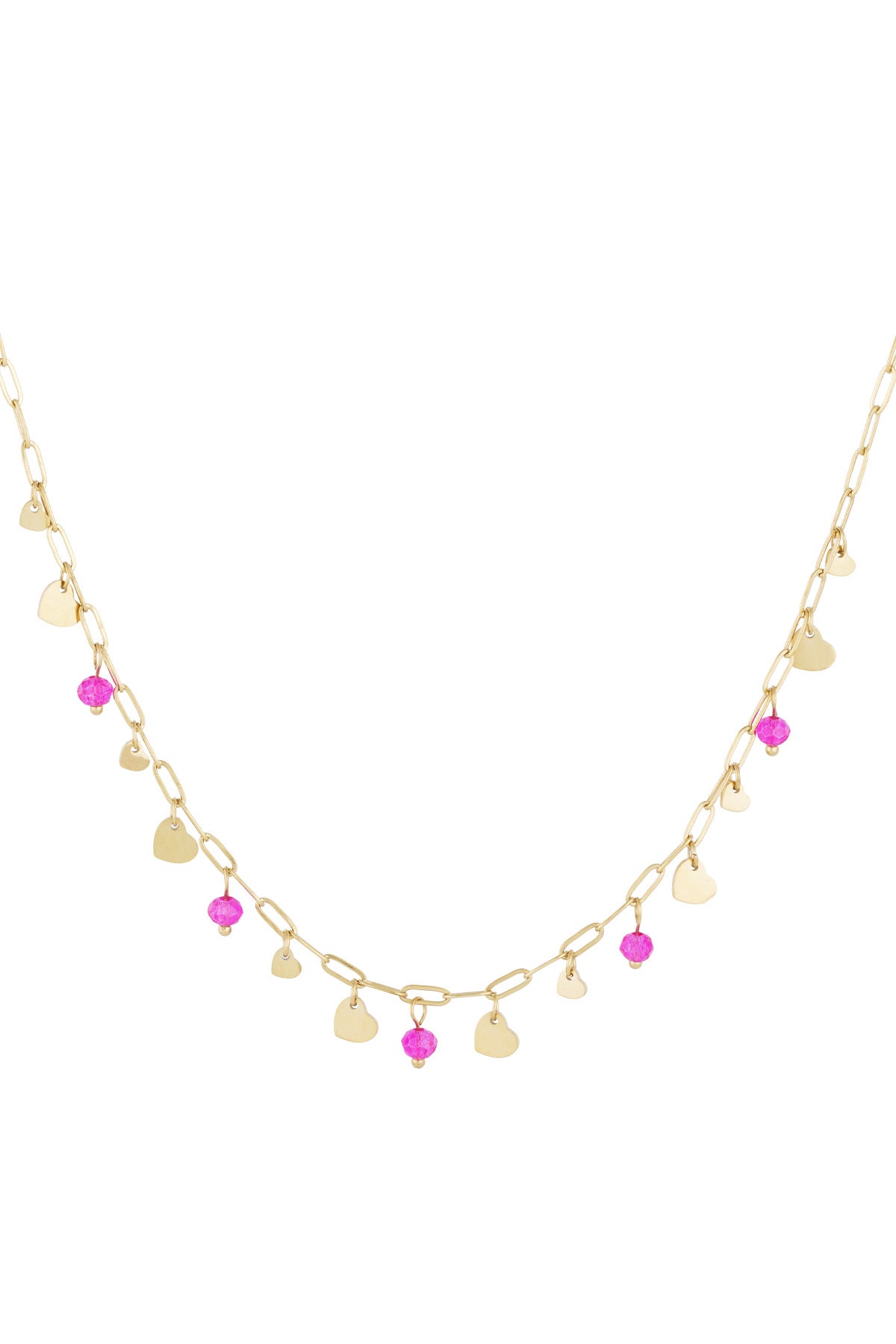 damen halskette voller liebe herz roségold | edelstahl | rosa