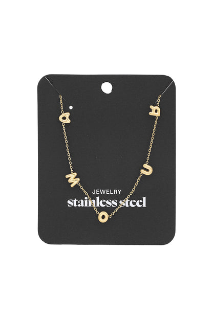 Damen Halskette Amour Kurz | Edelstahl | Goldfarbe & Silberfarbe