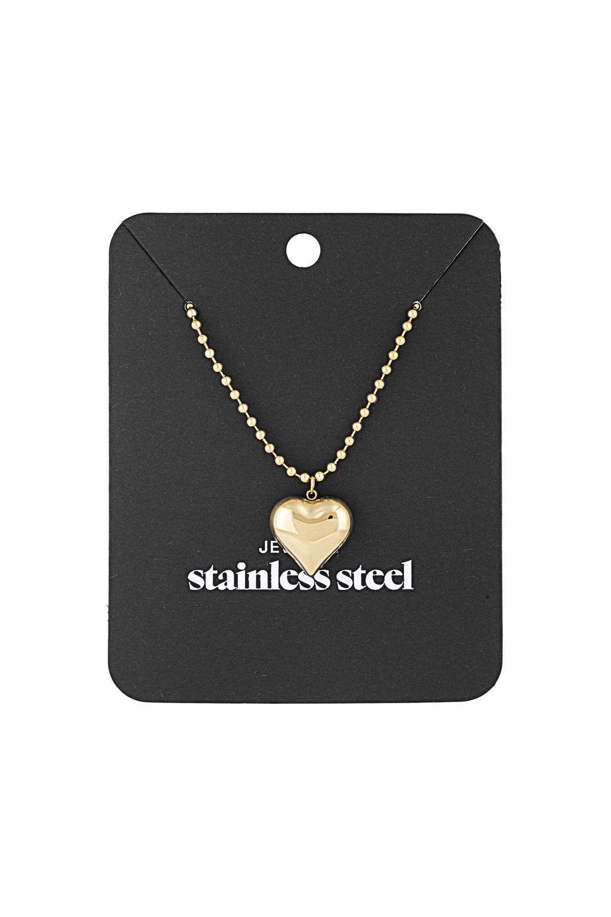 Damen Halskette Viel Liebe Herz | Edelstahl | Goldfarbe & Silberfarbe