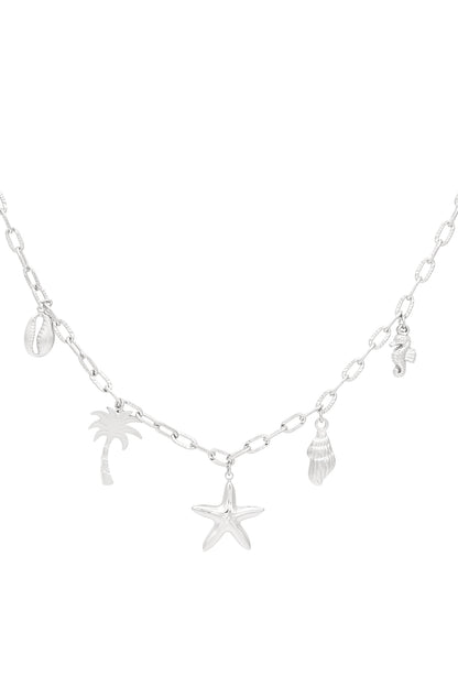 Damen Halskette Ocean Escape Marine | 304S-Edelstahl | Goldfarbe & Silberfarbe