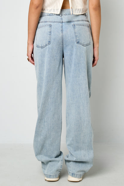Damen Jeans Indigo Lässig | Baumwollmischung | Blau