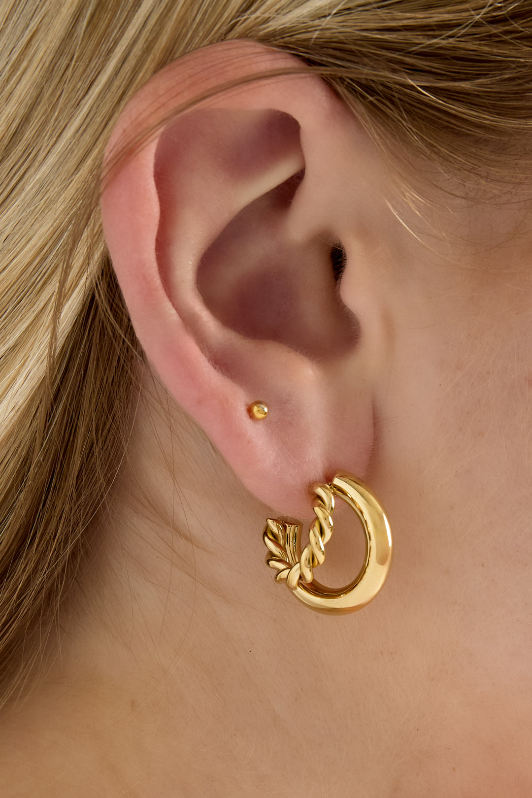 Damen Ohrringe Handarbeit | Edelstahl | Gold & Silber