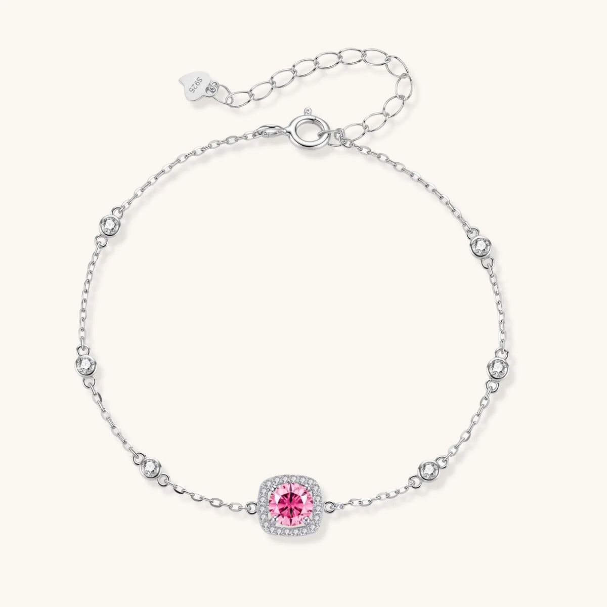 rosalie armband – moissanit, 925er silber – ansicht 1