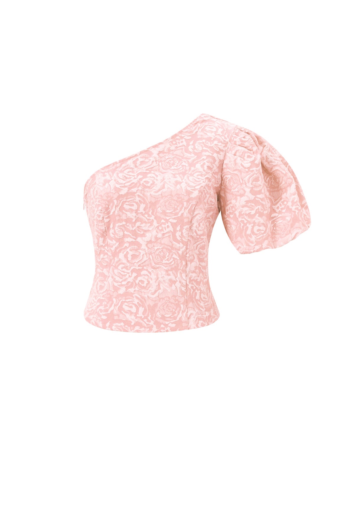 Damen Top Ein-Schulter Blumendruck | Polyester | Mehrfarbig