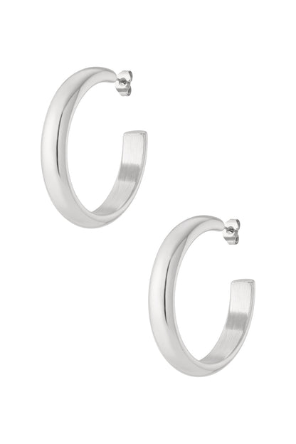 Damen Creolen Zeitlos | Edelstahl | Gold & Silber