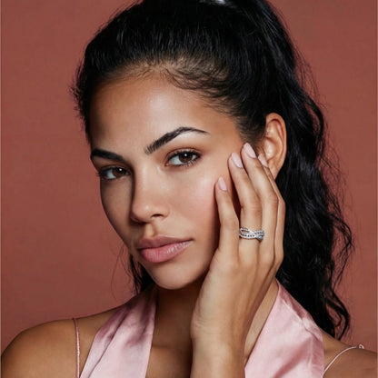 Vittoria Ring – Moissanit, 925er Silber