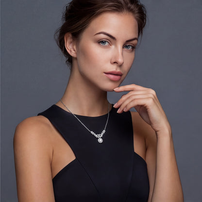 Angelica Halskette – Moissanit, 925er Silber