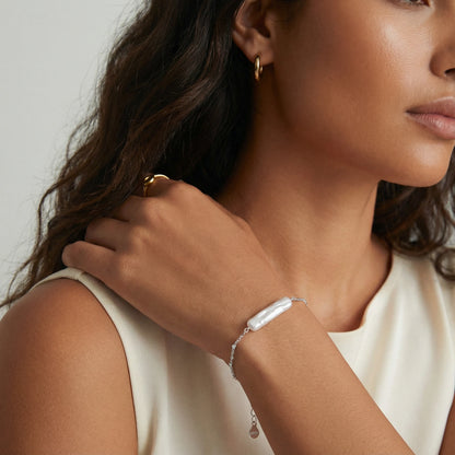 Barocca Armband – Perle, 925er Silber