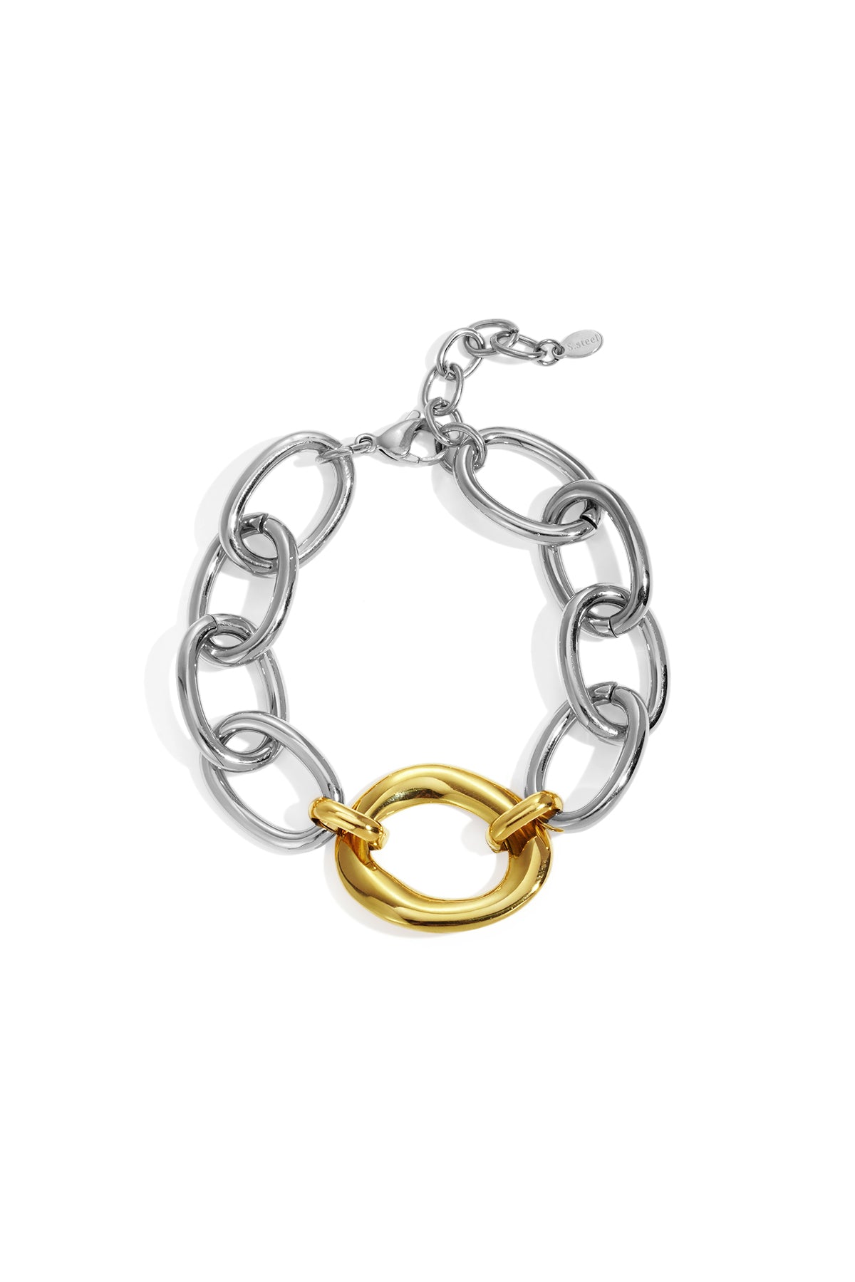 damen armband kette simple | edelstahl | gold- und silberfarbe