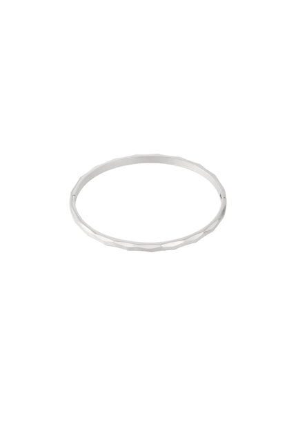 Damen Armreif Geometrisch Laessig | Edelstahl | Goldfarbe