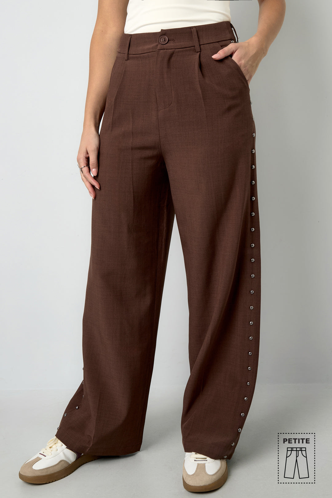 damen weithose herbst | polyester | braun