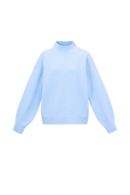 Damen Rollkragenpullover Gestrickt | Polyester | Mehrfarbig