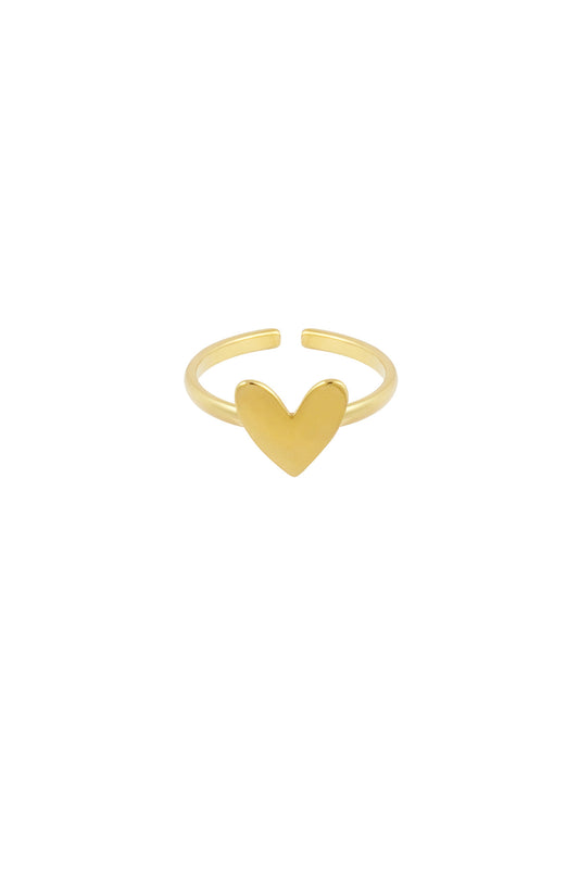 Damen Ring Liebe Klassisch | Edelstahl | Goldfarbe & Silberfarbe
