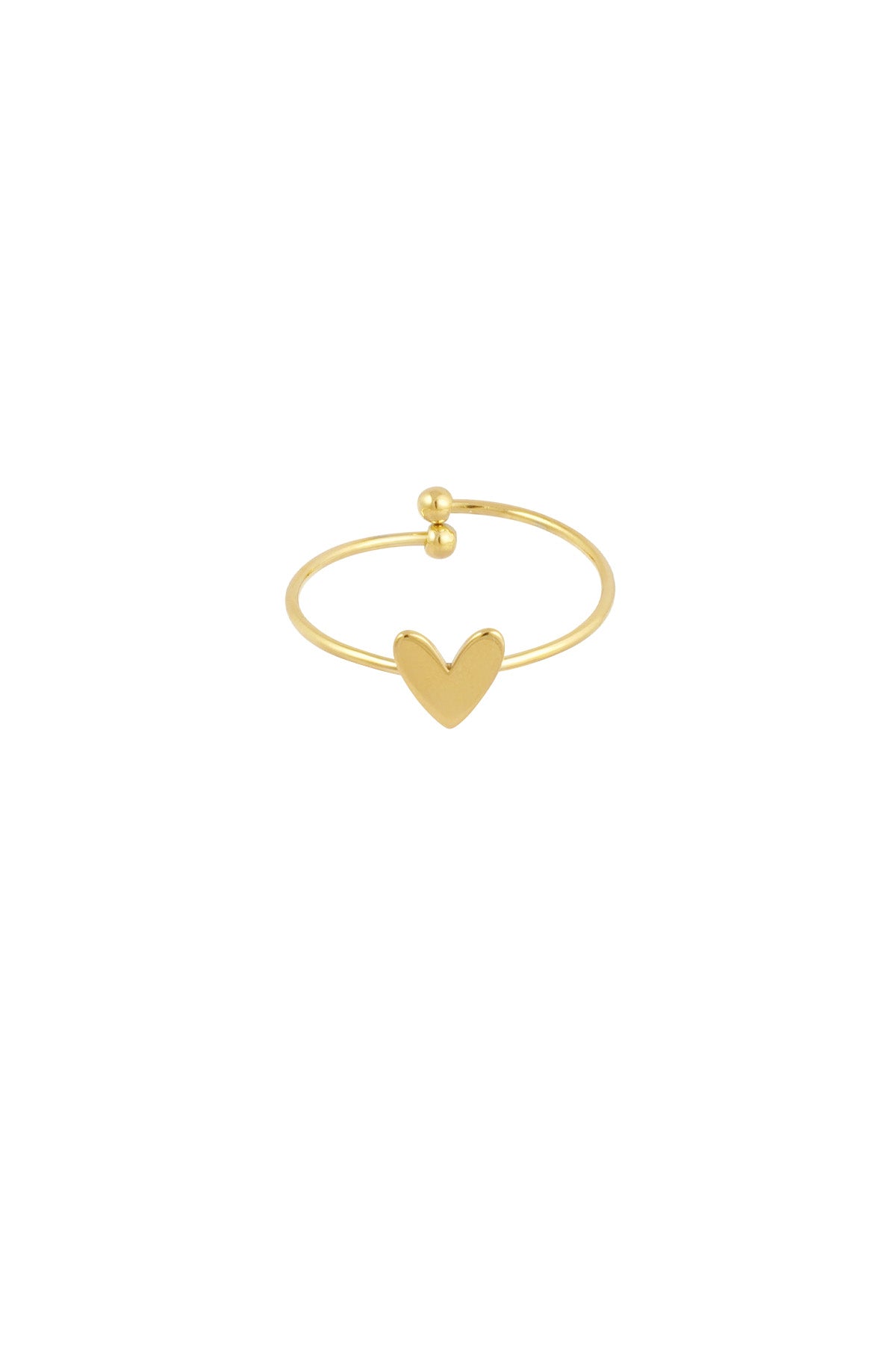 damen ring liebe schlicht | edelstahl | goldfarbe