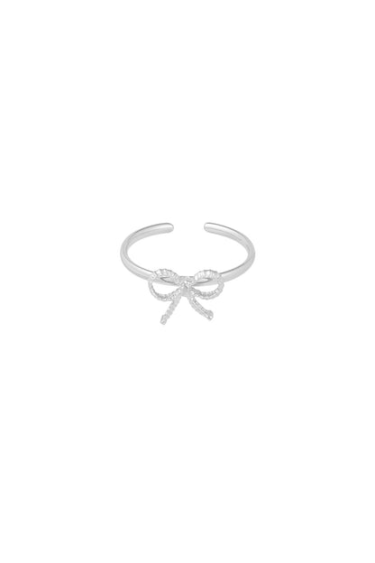 Damen Ring Schleife Basic | Edelstahl | Goldfarbe
