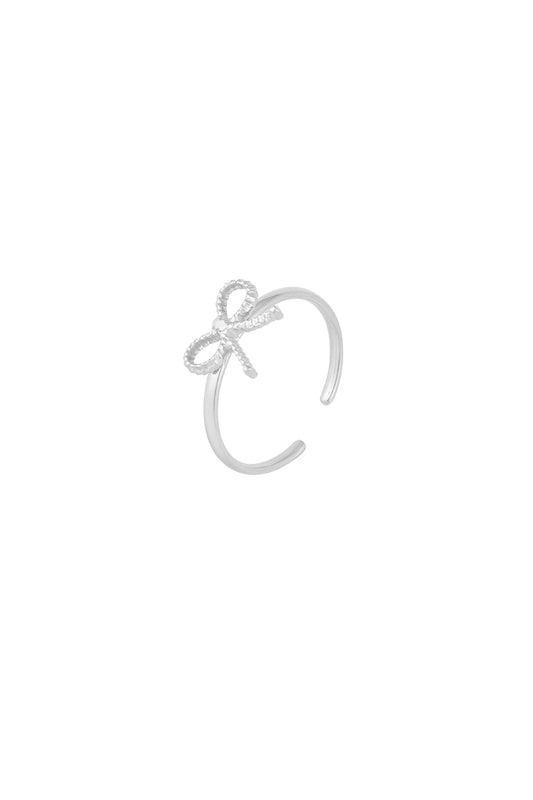 Damen Ring Schleife Basic | Edelstahl | Goldfarbe