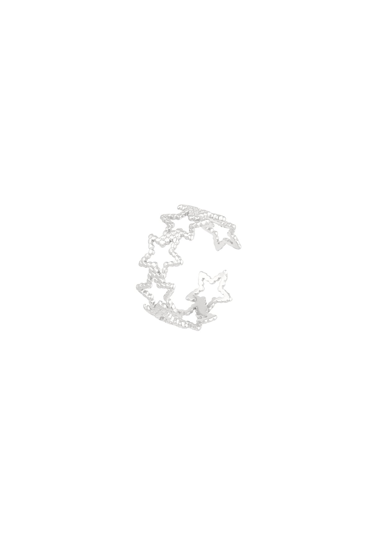 damen ring sternenmuster | edelstahl | goldfarbe & silberfarbe