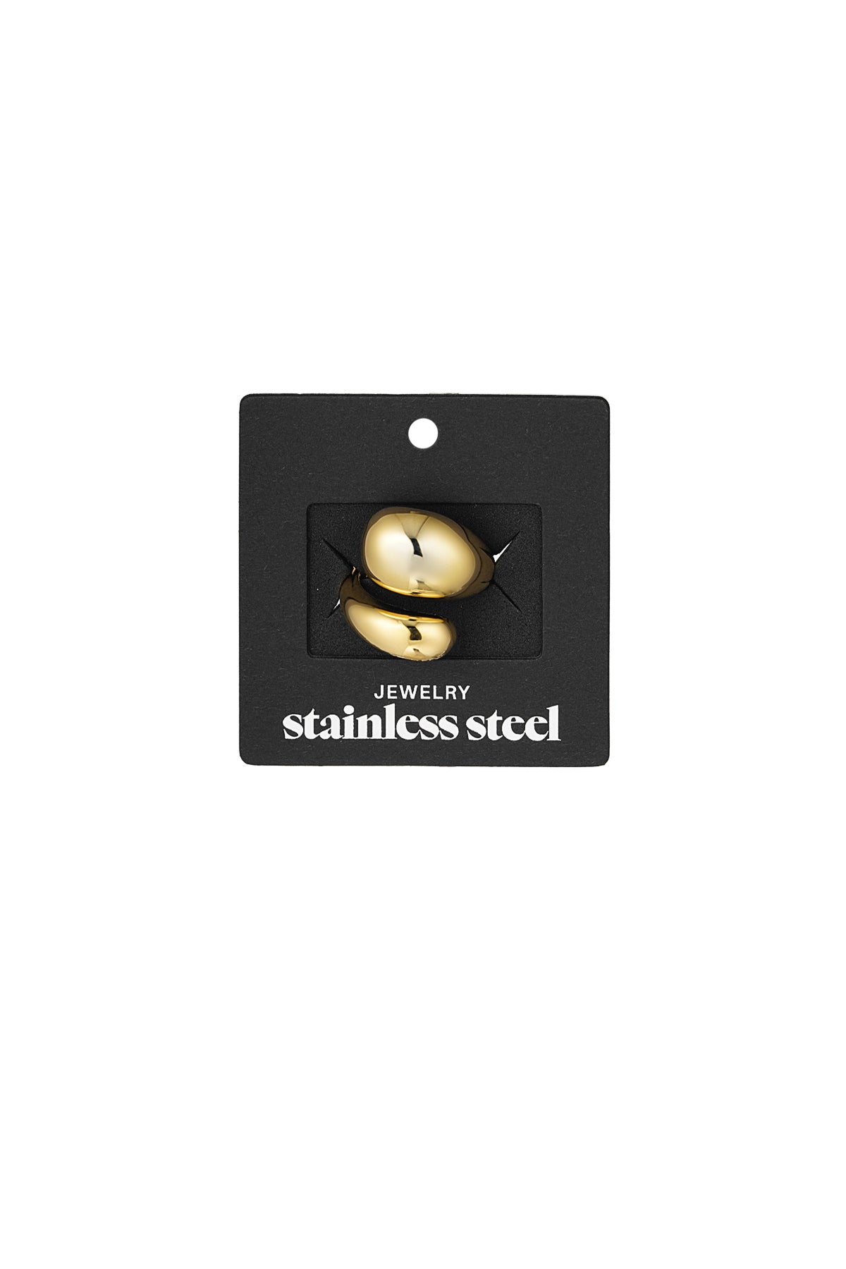 damen ring verbundene seele | edelstahl | goldfarbe