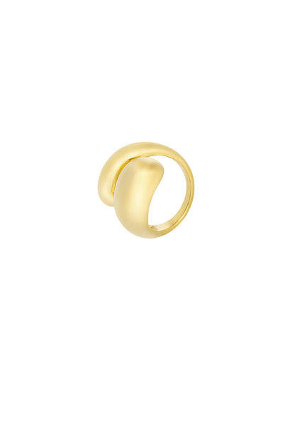 Damen Ring Verbundene Seele | Edelstahl | Goldfarbe