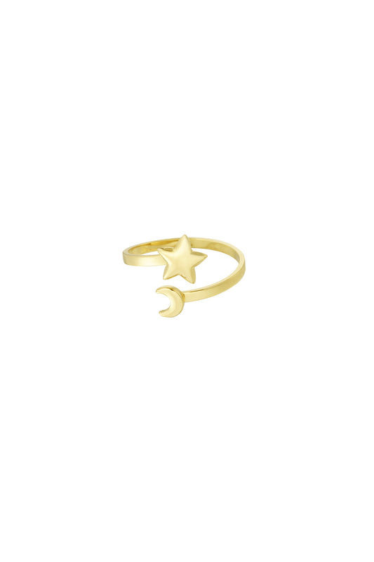 Damen Ring Himmelszeichen | Edelstahl | Goldfarbe & Silberfarbe