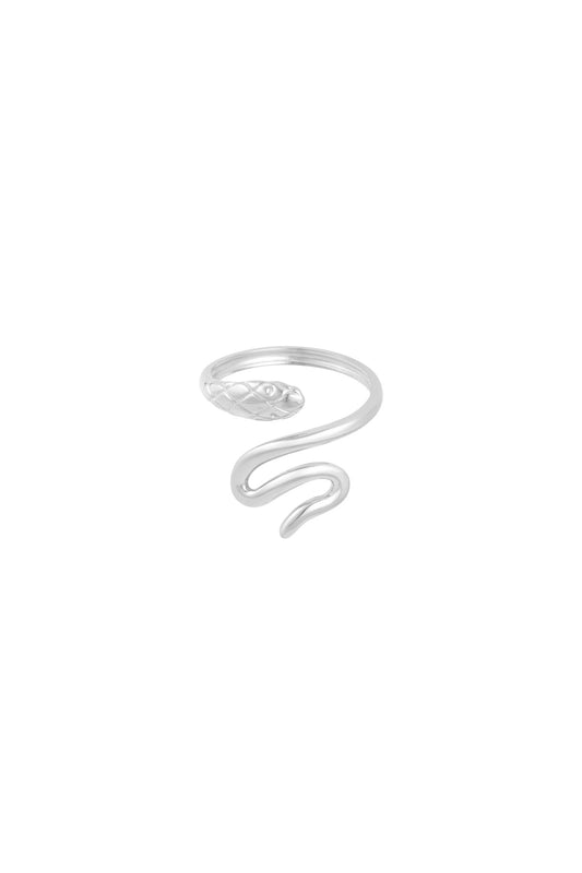 Damen Ring Schlange | Edelstahl | Goldfarbe