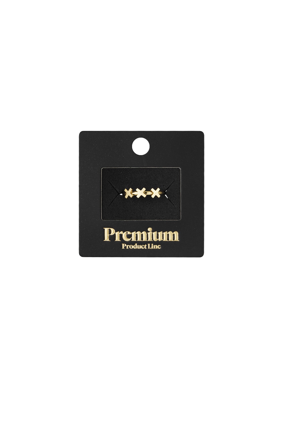 Damen Ring Amsterdam | 304S-Edelstahl | Goldfarbe & Silberfarbe