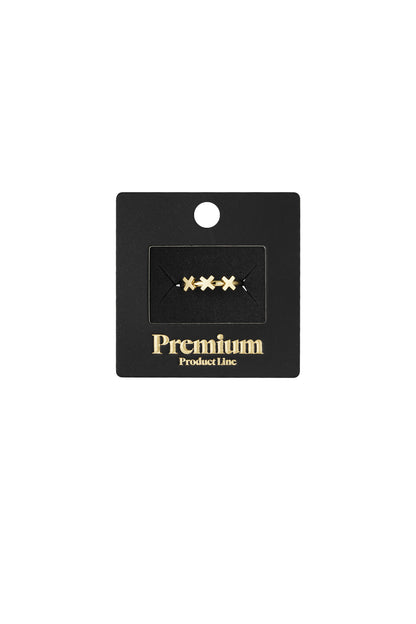 Damen Ring Amsterdam | 304S-Edelstahl | Goldfarbe & Silberfarbe