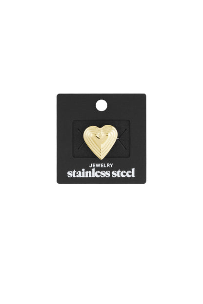 Damen Ring Liebe Symbol | Edelstahl | Goldfarbe