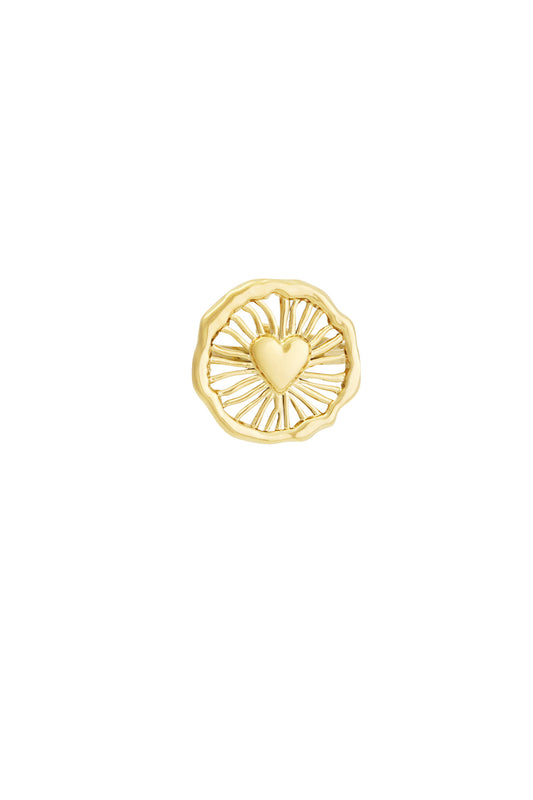 Damen Ring Love Loop Herz | Edelstahl | Silberfarbe