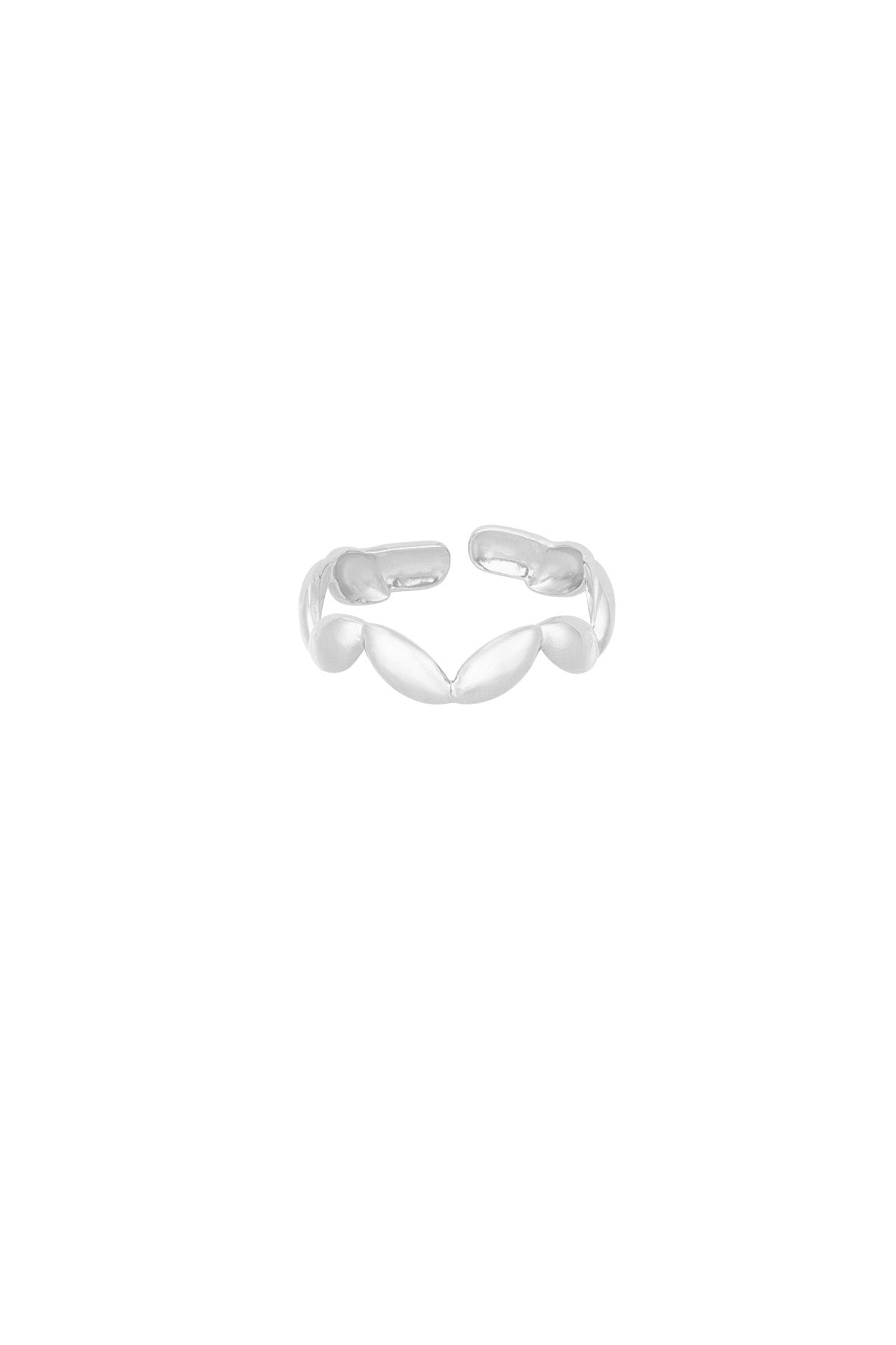 damen ring gewellt | edelstahl | goldfarbe & silberfarbe
