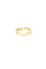 Damen Ring Gewellt | Edelstahl | Goldfarbe & Silberfarbe