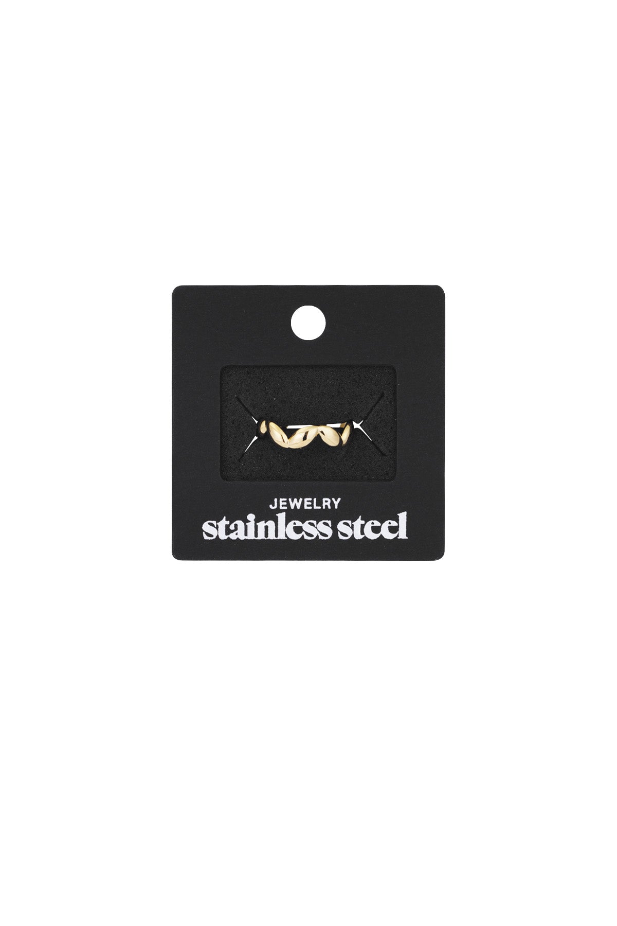 Damen Ring Gewellt | Edelstahl | Goldfarbe & Silberfarbe
