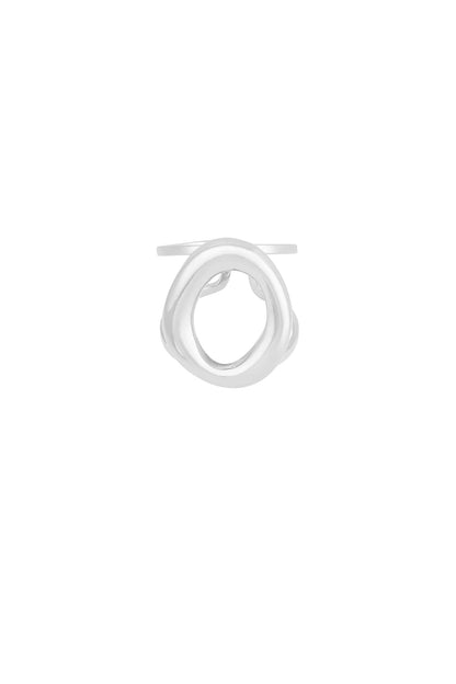 Damen Ring Kreis Rund | Edelstahl | Gold-/Silberfarbe