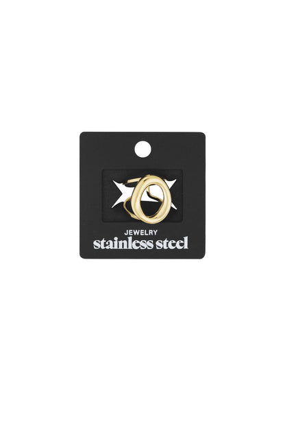 Damen Ring Kreis Rund | Edelstahl | Gold-/Silberfarbe