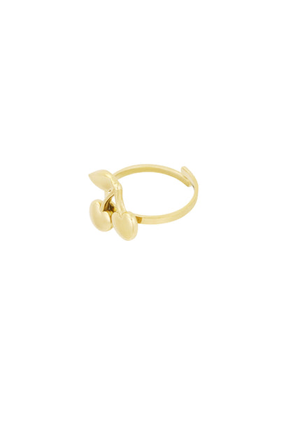 Damen Ring Cherry Bomb | Edelstahl | Gold-/Silberfarbe
