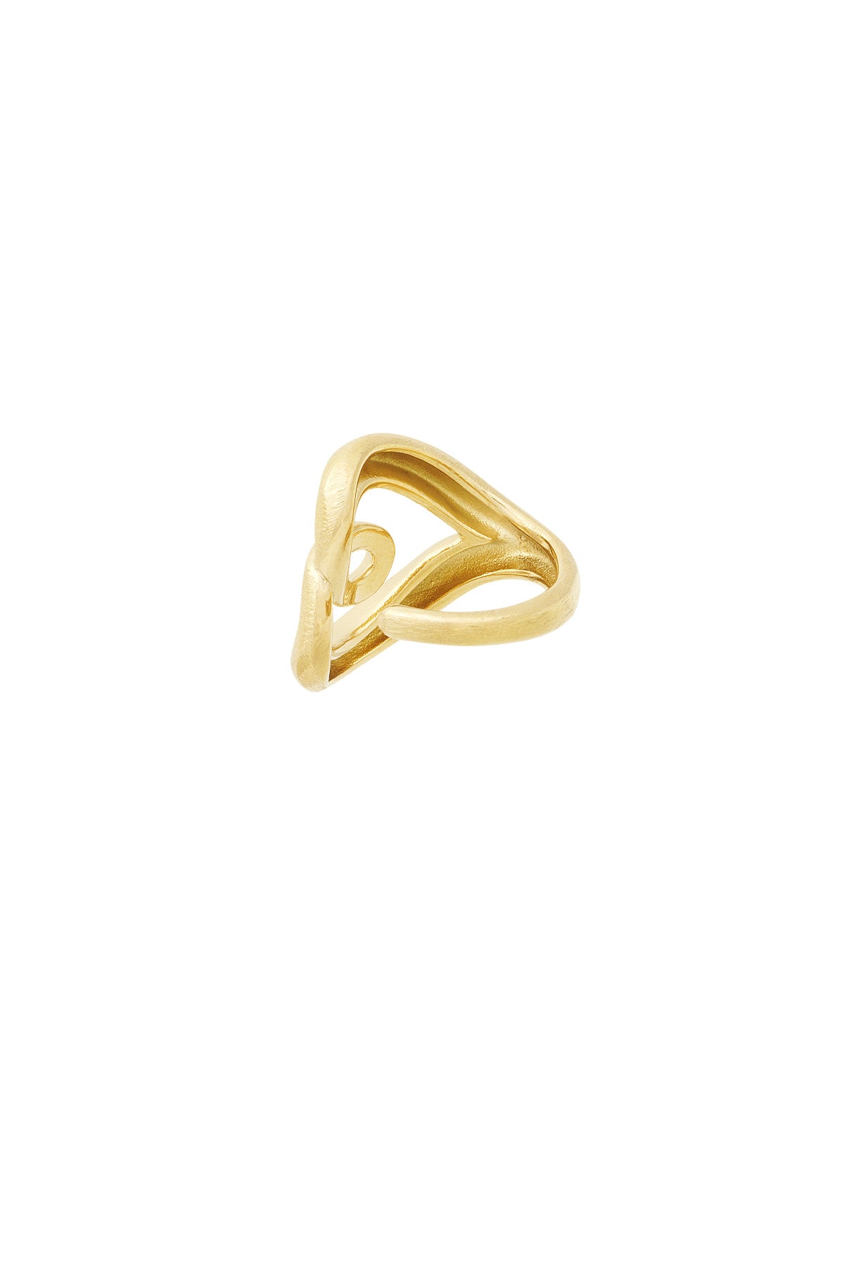damen ring twist verdreht | 304s-edelstahl | gold-/silberfarbe