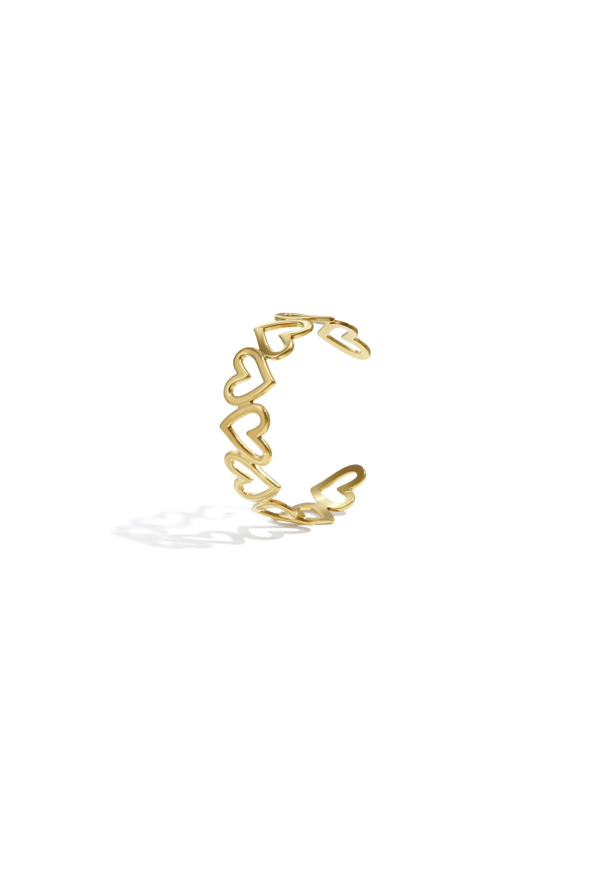 Edelstahl Manschette Armbänder Herz Casual Täglich Einfache Serie frauen schmuck