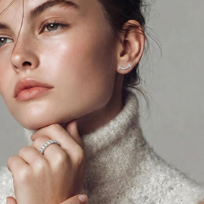 Infinita Ring – Moissanit, 925er Silber