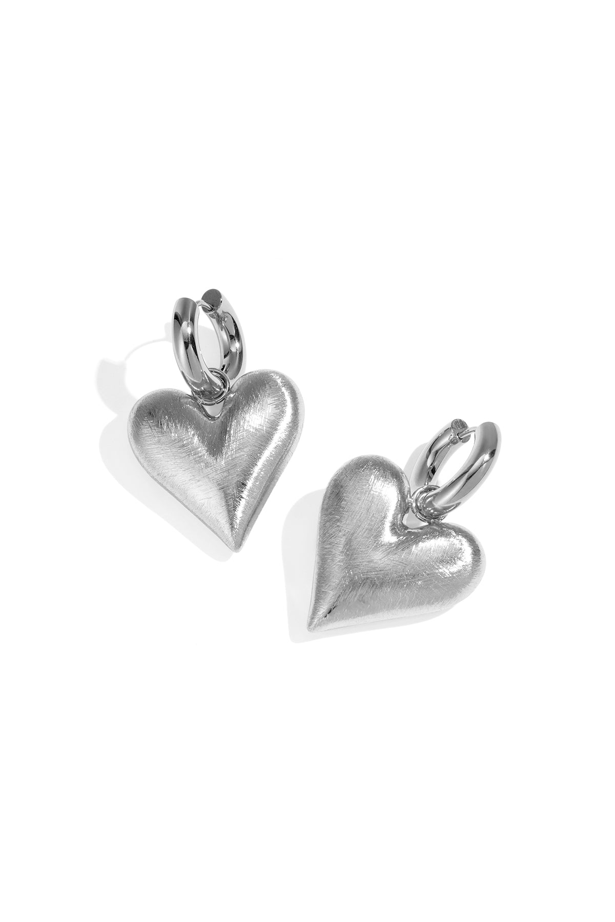 Damen Ohrhänger Herz-Tropfen | Edelstahl | Gold & Silber